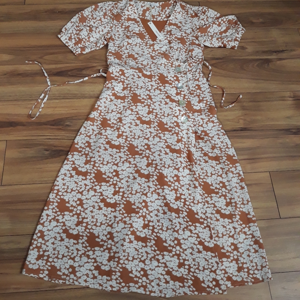 Crescent Wrap Dress